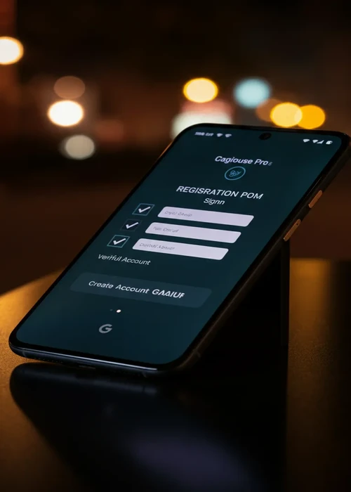 Page création compte Betify Casino avec vérification email